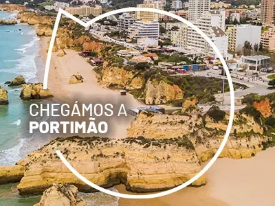 Praia situada em Portimão